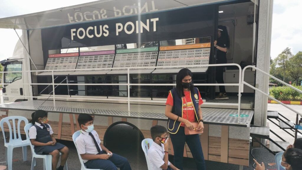 Eye check for Standard 1 to Standard 6 Student at Sungai Buloh Tamil School today